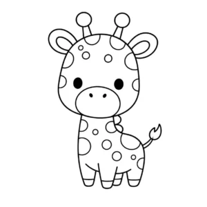 Desenhos de girafa para imprimir e colorir - educação infantil (página 1)
